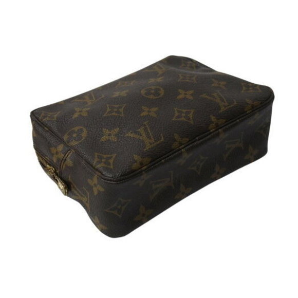 Louis Vuitton Brown Toilet Clutch True Monogram Cosmetic Bag Pouch - Picture 4 of 9